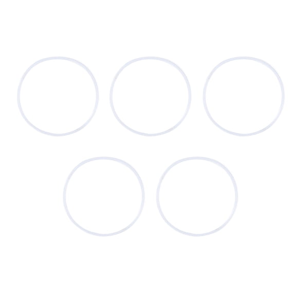 FELTECHELECTR 5Pcs Rubber Seals For Glass Jar Round Sealing Ring Silicone Rubber Airtight For Sealing Applications