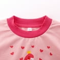 thumbnail image 3 of Toddler Girls Flamingo Pullover Sweatshirt Crewneck Long Sleeve Winter Shirt Fall Spring Clothes 3T, 3 of 6