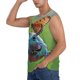 thumbnail image 3 of Balery Butterfly Landing On Head Dumpy Frog Camisetas sin mangas para hombre, absorbe la humedad y protege contra el mal olor.-Medium, 3 of 7