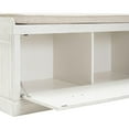 thumbnail image 5 of Crosley CF6011-WH Seaside Entryway Bench - Distressed White, 5 of 10