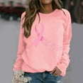 thumbnail image 1 of Qiopertar Mode Femmes T-Shirt à Manches Longues Col Rond Imprimé Chandail en Molleton Blouse Hauts Liquidation Livraison Gratuite à Moins de 5$ jusqu'à 90 % de Réduction, 1 of 5