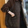 thumbnail image 2 of Veste en Coton pour Femmes, Coupe slim, Col en Fourrure, Grande Taille, 2 of 6