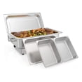 thumbnail image 1 of Qinaqin 9QT Electric Chafing cm de Profundidadishes Set Stainless Steel Chafers y Buffet Anchoarmers con 1 Full-Size Pan 2 Alturaalf-Size Pans, 1 of 7