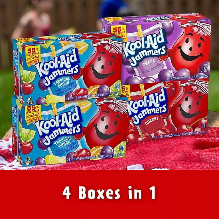 パーツ kool Amazon.com : Kool-Aid Jammers Tropical Punch Flavored Drink, 10 ct