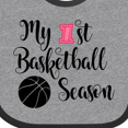 thumbnail image 4 of Inktastic My 1st Basketball Season Girls Baby Bib, 4 of 4