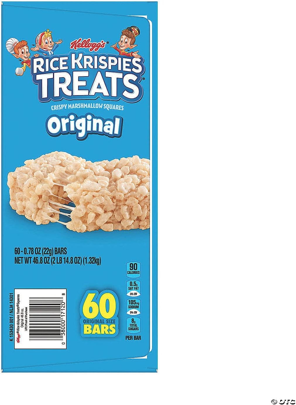 Kellogg's Rice Krispies Treats 60 Ct Original Snack Bars - Walmart.com