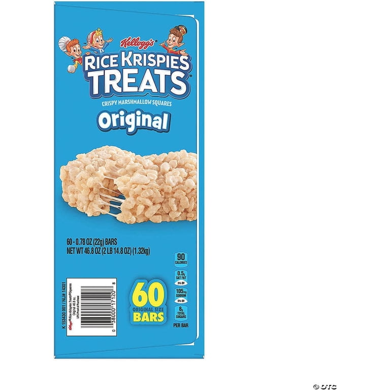 Kellogg's Rice Krispies Treats 60 Ct Original Snack Bars - Walmart.com