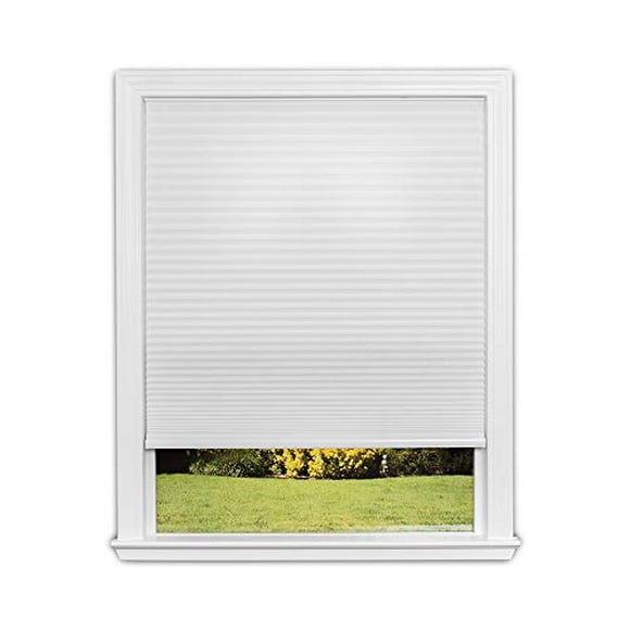 Redi Shade Easy Lift Trim-at-Home Cordless Cellular Light Filtering Fabric White, 48 in x 64 in, (Fits Windows 31&quot;-48&quot;)