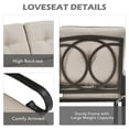 thumbnail image 2 of Gymax Fashion 2PCS Patio Loveseat & Table Set Conversation Sofa Set w/ Beige Cushions, 2 of 6