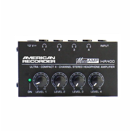 AMERICAN RECORDER 4 Channel Stereo Headphone Amplifier