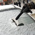 thumbnail image 2 of Car Snow Shovel, Windshield Scraper, Stainless Steel Upgraded Solid Frosted Rubber Painted Handle Refrigerator Defrosting Shovel, 2 of 8