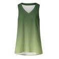 thumbnail image 3 of StSilkitty Plus Size Tank Tops for Womens Gradient Color Loose V Neck Blouses Summer Beach Lightweight Soft Shirts, 3 of 7