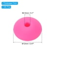 thumbnail image 2 of Uxcell 12mm Silicone Beads,100 PCS Silicone Beads Bulk Abacus Spacer Bead Lentil Focal Cute for Pens Keychain Bracelets Necklace Jewelry Making,Dark Pink, 2 of 6