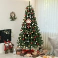 thumbnail image 7 of Demi Bonn 7.5ft Tall Artificial Christmas Tree with 1346 Branch Tips, Auto Open and Steel Base for Home Decor & Festive Events, Green, 7 of 7