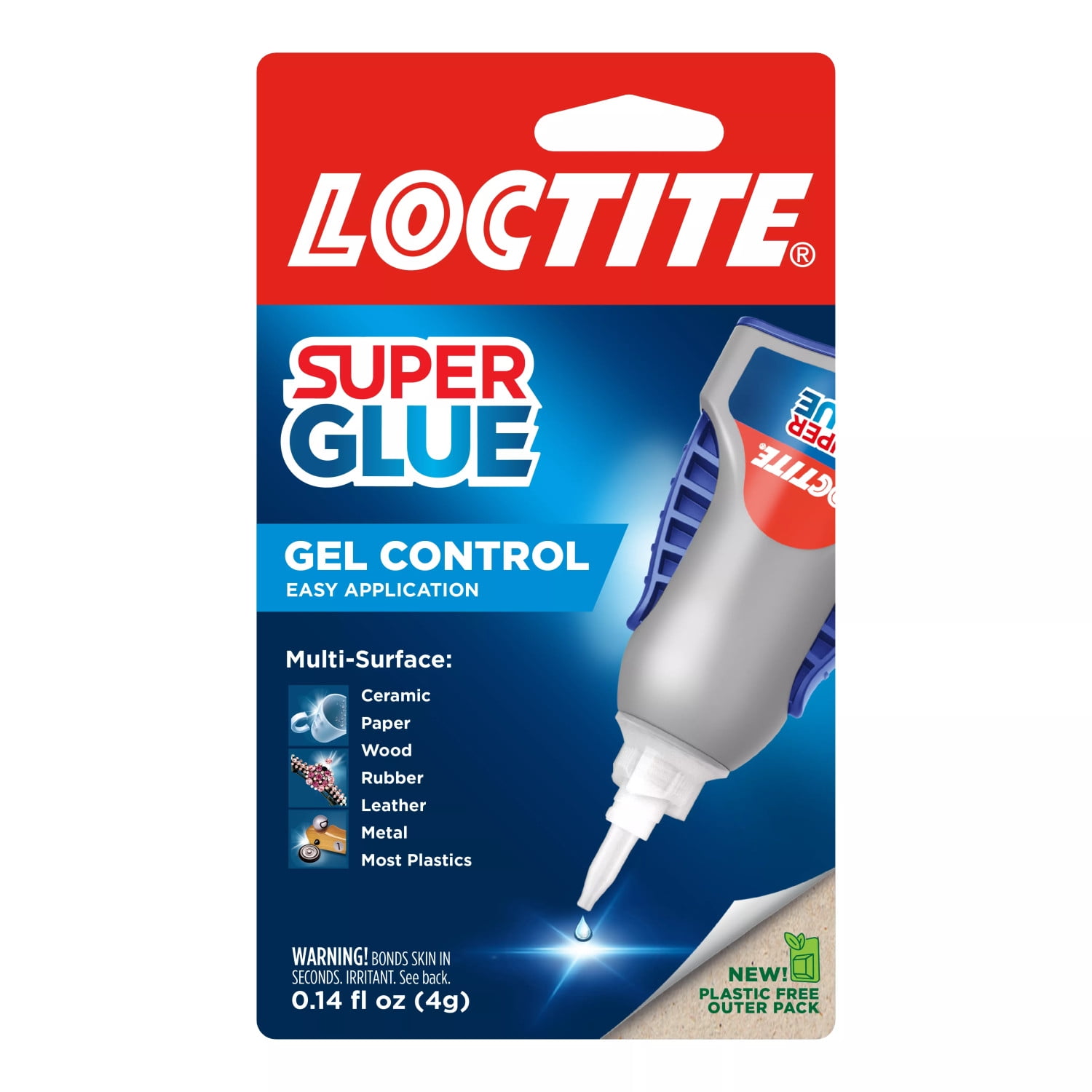 3 ~ LOCTITE Super Glue GEL Control Clear NO DRIP Leather Cork Rubber 4g  234790