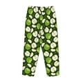 thumbnail image 3 of Lsque Green Fruit Print Women's Pajama Pants, Lounge Pant - Comfortable Home Wear,Elastic Waistband, Stylish Design-X-Large, 3 of 9