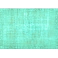 thumbnail image 1 of Ahgly Company Machine Washable Indoor Rectangle Persian Turquoise Blue Traditional Area Rugs, 4' x 6', 1 of 4