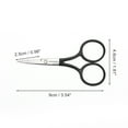 thumbnail image 2 of Unique Bargains 1 Pc Women 2.0 Embroidery Scissors Grooming Scissors For Bathroom Stainless Steel Black, 2 of 4
