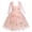 Pink, variant on IBTOM CASTLE Flower Girl Floral Lace Tulle Dress Princess Backless Wedding Junior Bridesmaid Pageant Communion Dance Maxi Gown 3-4 Years Green