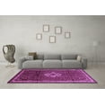thumbnail image 3 of Ahgly Company Indoor Rectangle Persian Purple Traditional Area Rugs, 5' x 7', 3 of 4