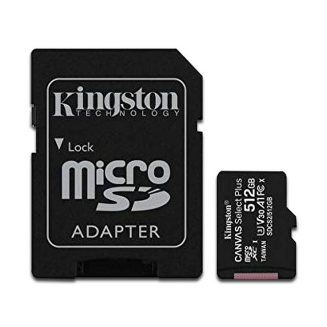 Memoria Kingston MicroSDXC UHS-I U1 de 512 GB, Clase 10. Kingston SDCS2/512GB
