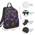 thumbnail image 2 of Disketp Ornate Purple Floral Vase Mochila Ligera e Impermeable, Mochila de Día Resistente para Viajes, Senderismo y Uso Diario para Hombre y Mujer, 2 of 7
