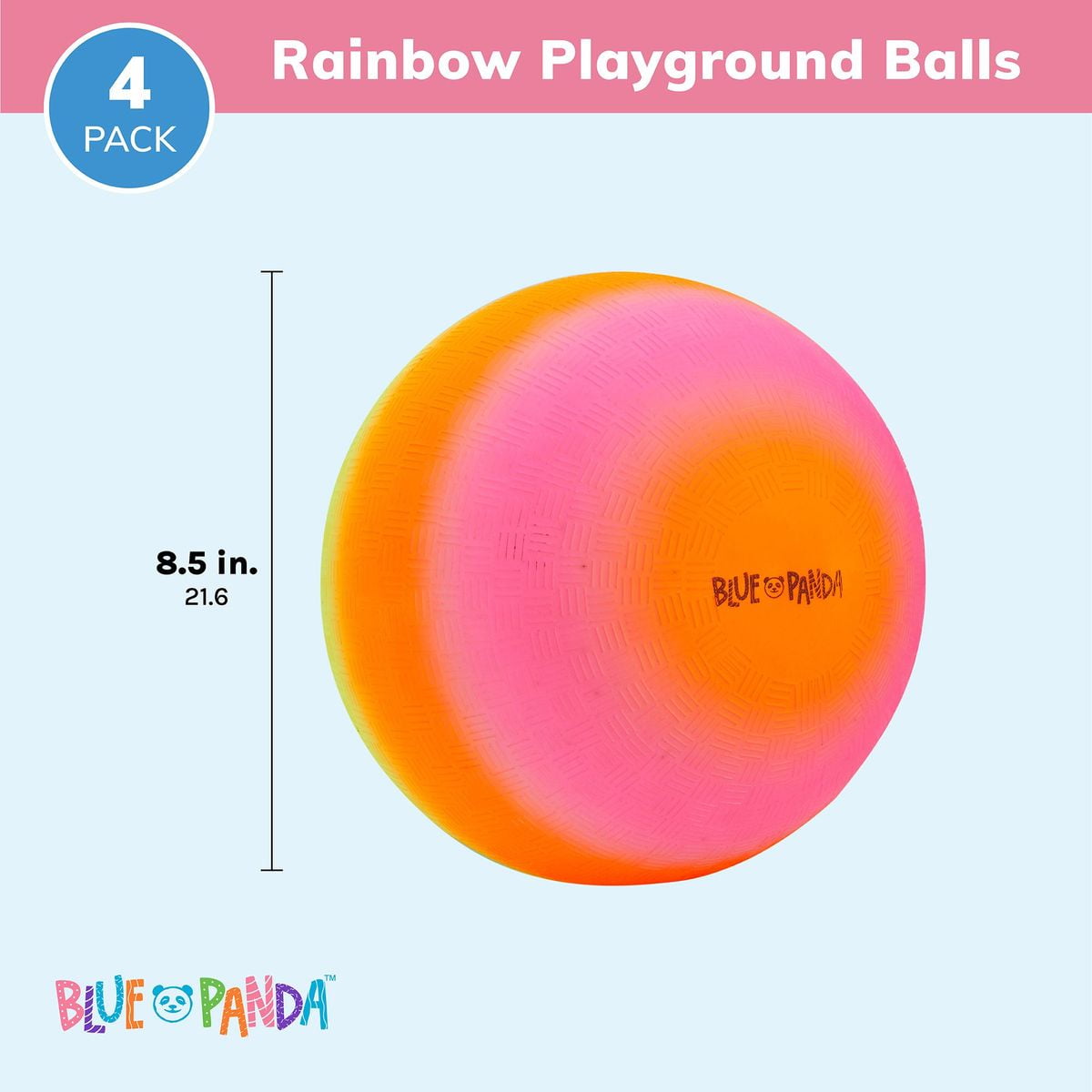 Buy Set of 4 Kickball, Four Square Game Playground Kick Balls with Pump