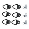 thumbnail image 1 of 6 piezas Cargo Ata los anillos V anillos V, acero, con pernos de la cama del camión Anchors Anclas ganchos para barcos motocicletas, 1 of 8