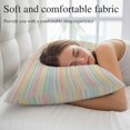 thumbnail image 5 of Colorful Striped Throw Pillow Covers, Modern Farmhouse Vertical Stripes Burlap Soft Breathable Pillow Cases with Invisible Zipper for Sleeping, Small Pillowcases for Couch Bed Sofa Chair 16x24 Inches, 5 of 9