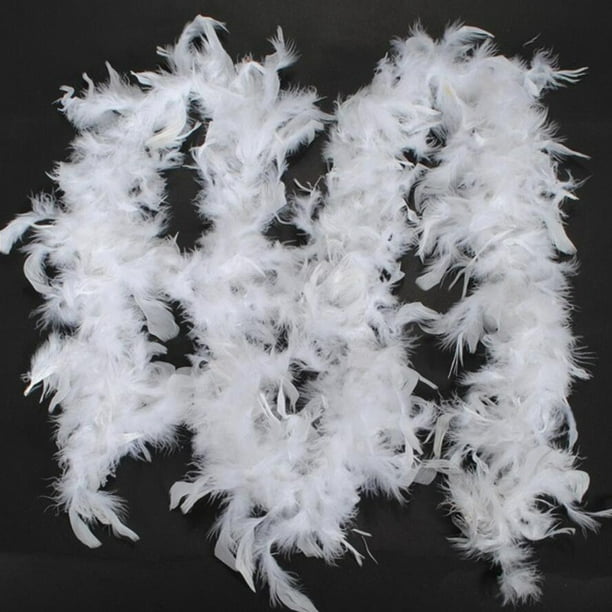 Boa plumes blanches