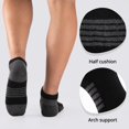 thumbnail image 4 of Calcetines COOVAN para hombre, 10 pares, cómodos y de corte bajo, 4 of 9
