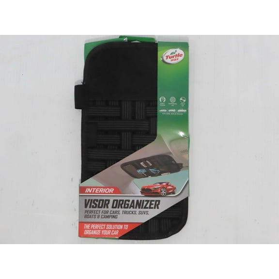 7x14 Visor Organizer Black - Turtle Wax