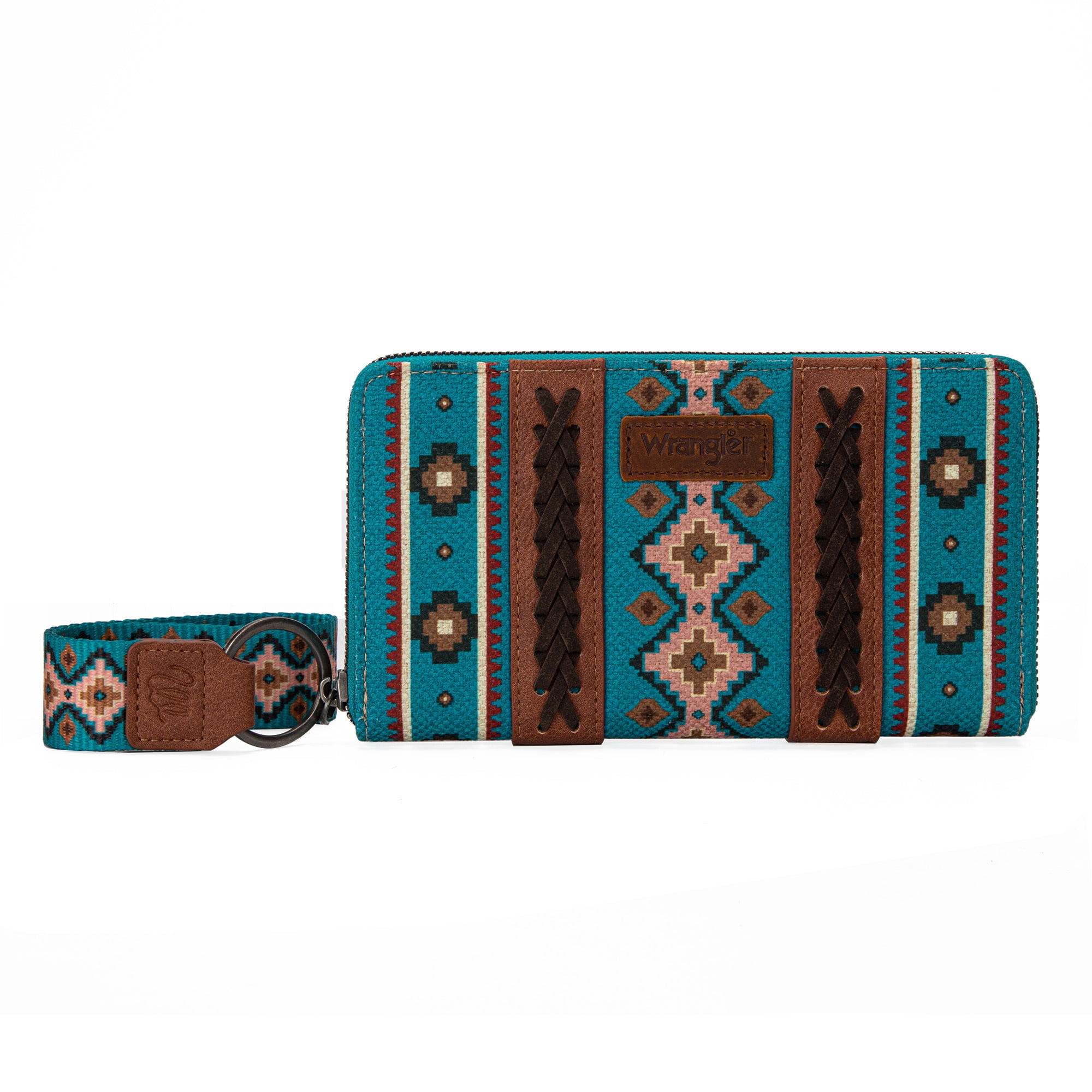 Wrangler x Montana West Boho Aztec Wristlet Wallet with Credit