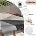 thumbnail image 3 of Black Beige Rhombus Round Tablecloth for 36-44 Inch Tables, Fitted Table Cover with Elastic Edge, Vintage Geometric Art Waterproof Outdoor Table Cloth Protector for Patio Garden Dinner Picnic, 3 of 9
