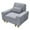 Gray|Armchair, variant on Aukfa 3 Piece Sofa Set - 99" Oversized 3 Seat Couch with Cup Holders&Pillows, Solid Wood Legs, Gray