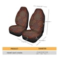 thumbnail image 5 of Xoenoiee Fractal Circle Print Vehicle Front Seat Protector Cover Universal Ultra-Soft Breathable Comfort Car Seats Covers Fit Most Cars, Set Of 2, 5 of 6