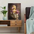thumbnail image 5 of Cute Duckling with Flowers Canvas Print, Wall Art for Living Room Bedroom Nursery Bathroom Kitchen Home, 5 of 8