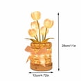 thumbnail image 3 of HOARBOEG Crystal Table Lamp Simulation Potted Decorative Lamp Bedside Lamp Luxury Senior Sense Of Ambient Light, 3 of 6