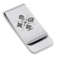 thumbnail image 1 of Stainless Steel Four Card Suits Classic Slim Money Clip Credit Card Holder, 1 of 2