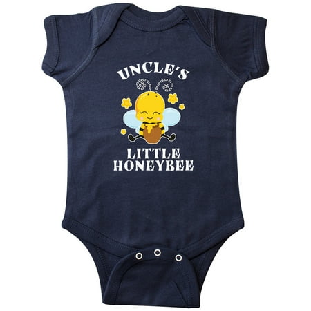

Inktastic Cute Bee Uncle s Little Honeybee with Stars Gift Baby Boy or Baby Girl Bodysuit
