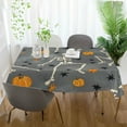 thumbnail image 3 of Yayeee Tablecloths 60" x 108" Rectangle Wrinkle Resistant Party Table Cover, Halloween Dancing Skeleton, 3 of 8