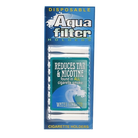 Aqua Filter Disposable Water Filtered Cigarette Holders 10.0 ea(pack of