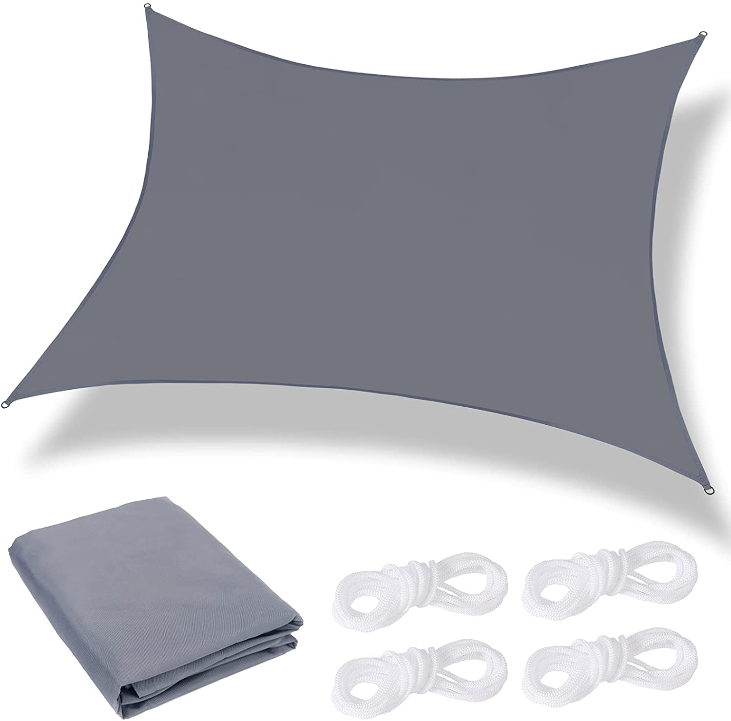 Voile D'Ombrage Rectangulaire Respirant 1.4 X 7 M Perméable - 8