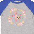 thumbnail image 4 of Inktastic Llama Rose Flower Wreath Girls Toddler T-Shirt, 4 of 5
