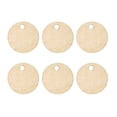 thumbnail image 1 of 50 Pcs Pièces Rondes en Bois de 2cm avec Trou pour Décoration Maison Scrapbooking DIY, 1 of 8
