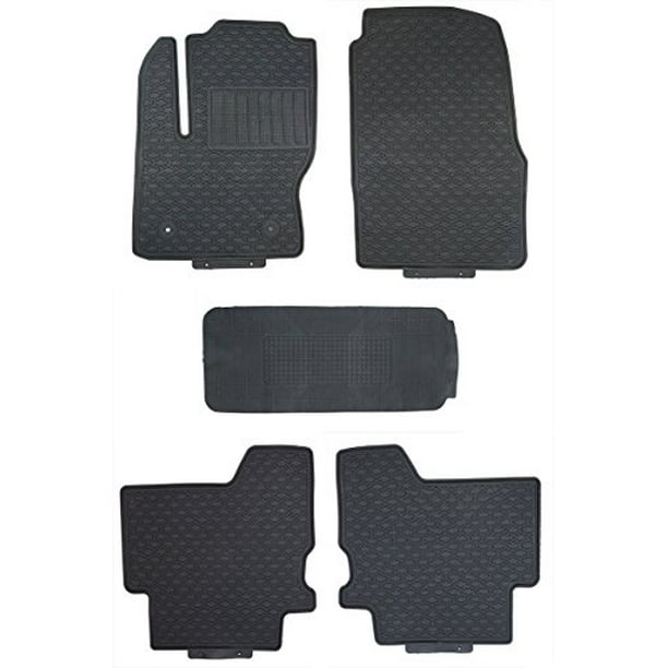 Black Rubber All Weather Floor Mats For 2012 Up Ford Escape
