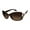 Tortoise, variant on Women's 1018SP Glamorous UV400 Protective Quilted Oval Fashion Sunglasses, 61.5mm