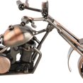 thumbnail image 2 of Riousery Metal Motorcycle Model Decorative Figurine with Rotatable Wheels, Vintage Bronze Iron Ornament for Home Office Desk TV Cabinet Bookshelf Decor, 5.9 Inches / 15 cm, 2 of 5