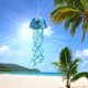 thumbnail image 2 of Wind Chime H&D HYALINE & DORA, cristal soplado a mano, medusas, 2 of 8