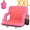 Pink, variant on DKMOCO 21" Wide Dual Side Heated Stadium Seats for Bleachers with Back Support, Folding Bleacher Seat with Storage Pockets for Outdoor Camping Games Sports,Black(No Battery)